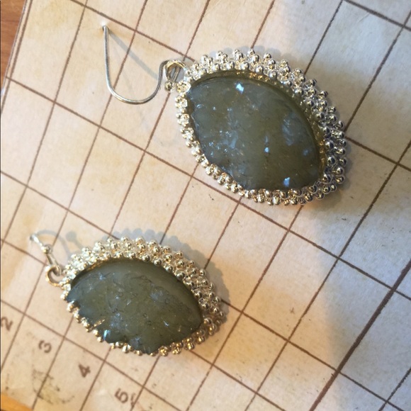 Gorgeous Jade Druzy earrings - Picture 2 of 3